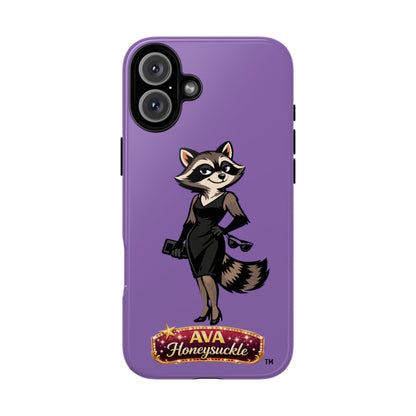"Ava Honeysuckle" - Phone Case – Purple Cute Character Protective Cover