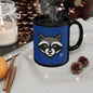 Trash Panda Publishing Raccoon Coffee Mug — Blue Black Ceramic Mug (11oz/15oz)
