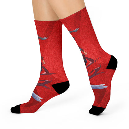 Harper Darrow Red Fantasy Crew Socks – Tales of Valla Collection
