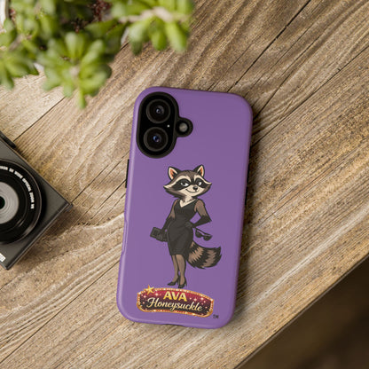"Ava Honeysuckle" - Phone Case – Purple Cute Character Protective Cover