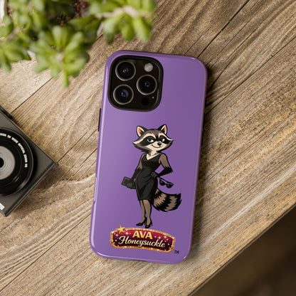 "Ava Honeysuckle" - Phone Case – Purple Cute Character Protective Cover