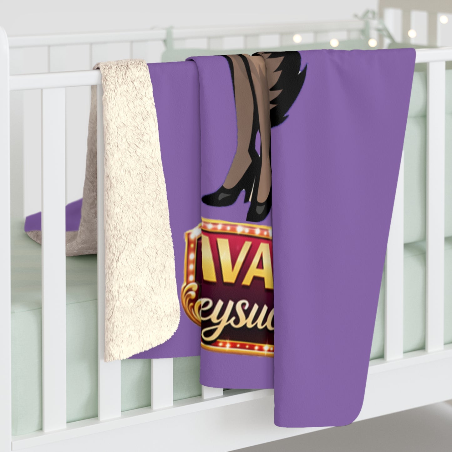 "Ava Honeysucke" - Cozy Sherpa Fleece Blanket