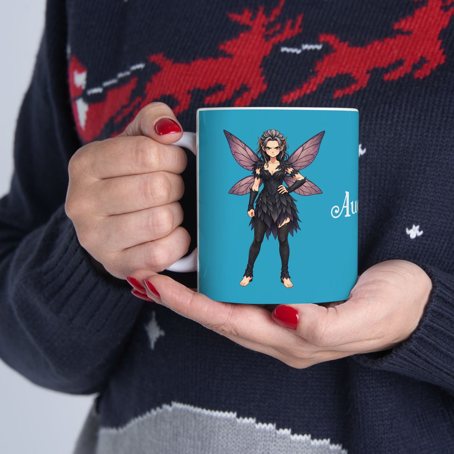 "Audrey" — Ceramic Coffee Cup (11oz & 15oz)