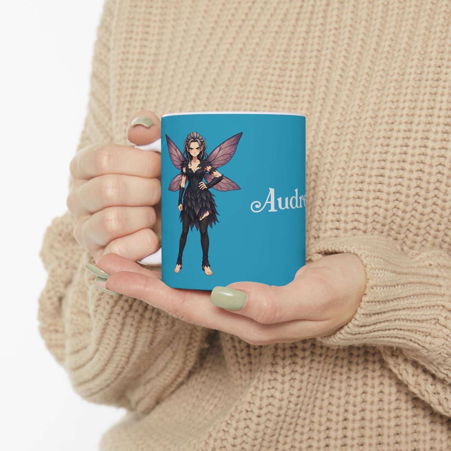 "Audrey" — Ceramic Coffee Cup (11oz & 15oz)