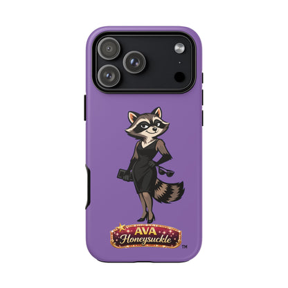 "Ava Honeysuckle" - Phone Case – Purple Cute Character Protective Cover