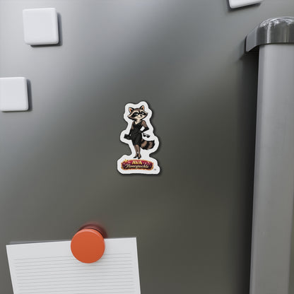 AVA HONEYSUCKLE™ Collection – Raccoon Die-Cut Refrigerator Magnet