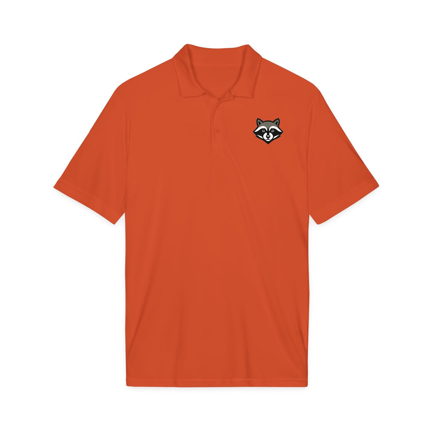 Raccoon Logo Polo Shirt — Classic Embroidered Casual Workwear