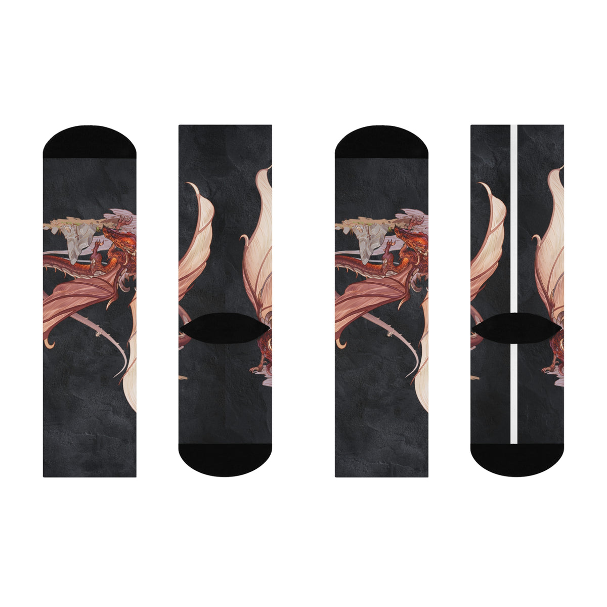 Copy of Harper Darrow Red Fantasy Crew Socks – Tales of Valla Collection