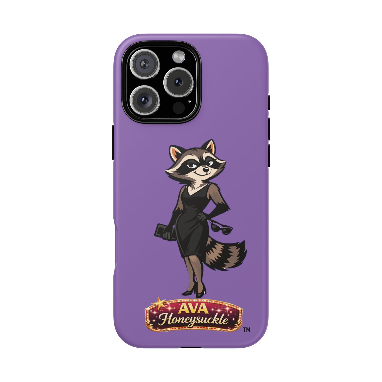 "Ava Honeysuckle" - Phone Case – Purple Cute Character Protective Cover