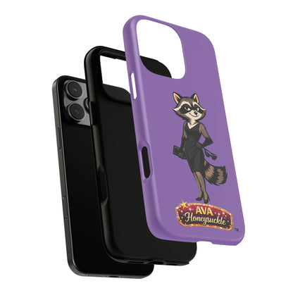 "Ava Honeysuckle" - Phone Case – Purple Cute Character Protective Cover