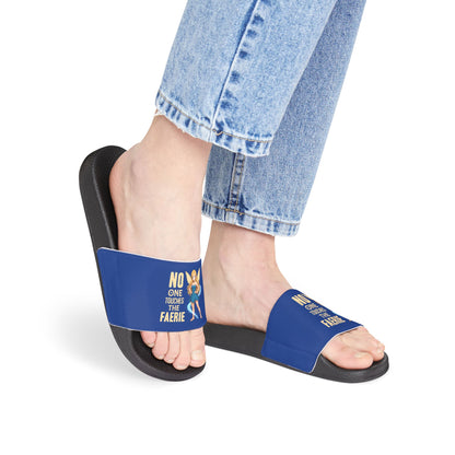 "No One Touches the Faerie(TM)" - Women’s Removable‑Strap Slide Sandals — Customizable Comfort Slides