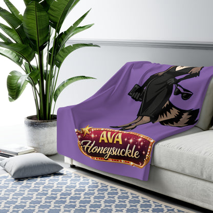 "Ava Honeysucke" - Cozy Sherpa Fleece Blanket