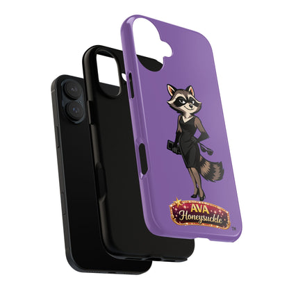 "Ava Honeysuckle" - Phone Case – Purple Cute Character Protective Cover
