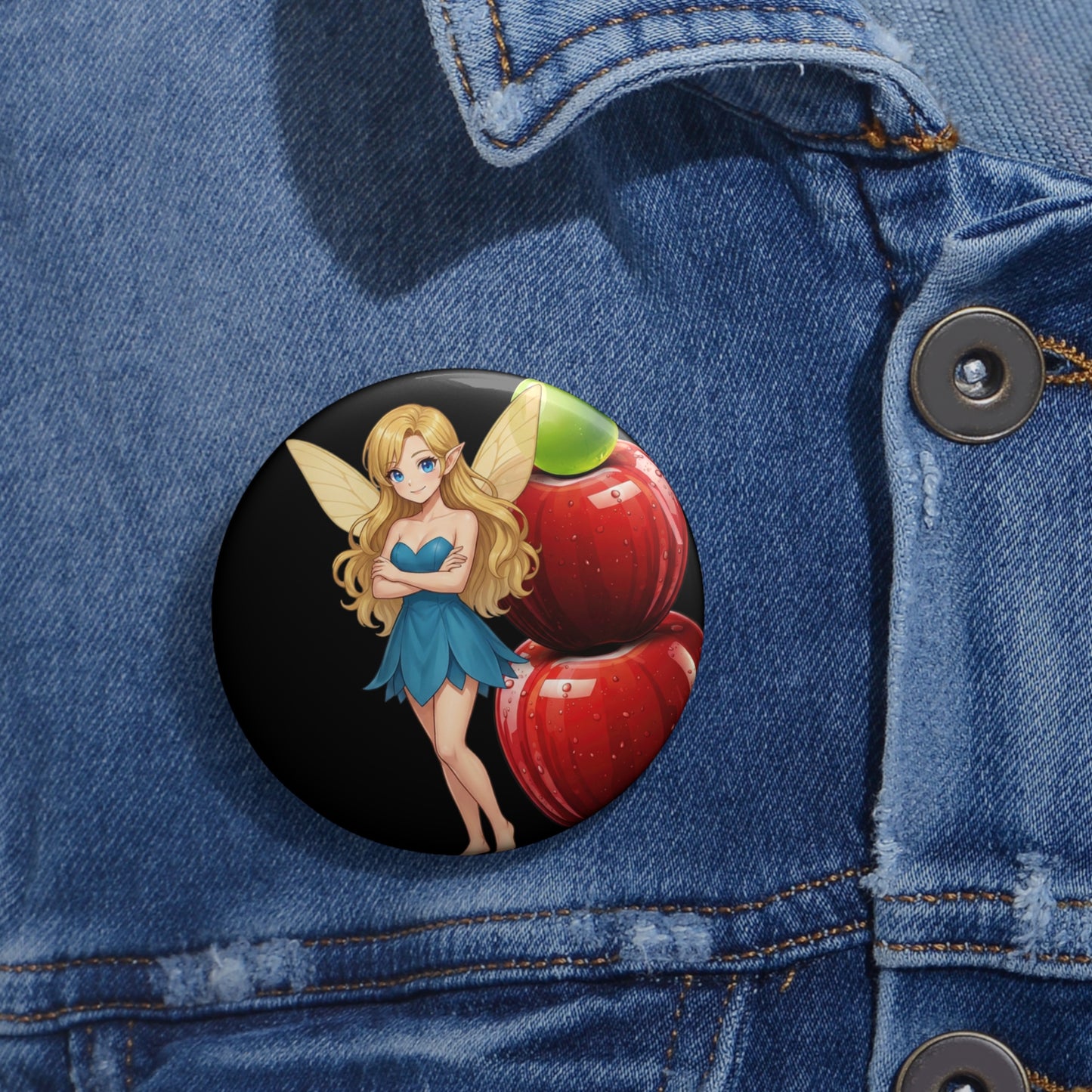 Escala Winter- Two Apples and a Green Grape Tall Pin