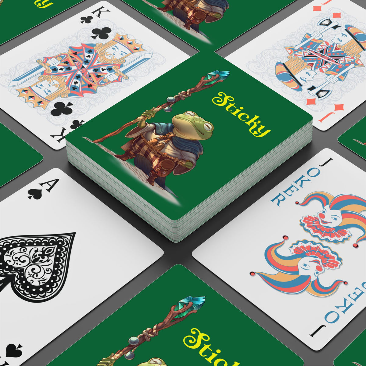 "Sticky" - Poker Playing Cards