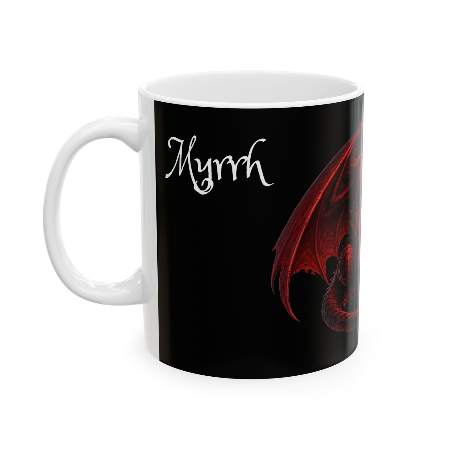Myrrh - Red Dragon Ceramic Mug — Coffee Cup (11oz/15oz)