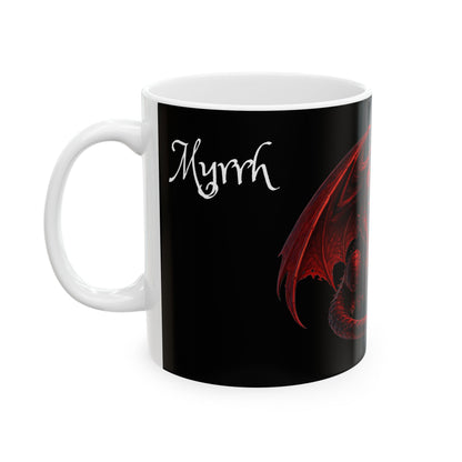 Myrrh - Red Dragon Ceramic Mug — Coffee Cup (11oz/15oz)