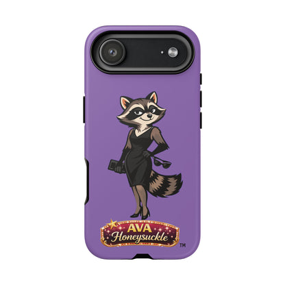 "Ava Honeysuckle" - Phone Case – Purple Cute Character Protective Cover