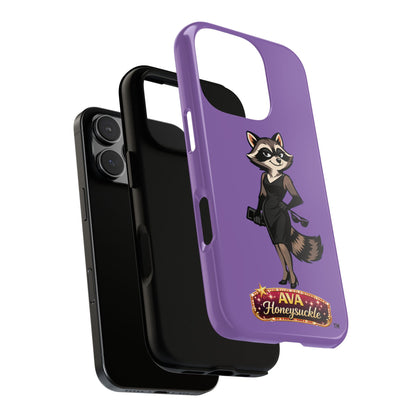 "Ava Honeysuckle" - Phone Case – Purple Cute Character Protective Cover
