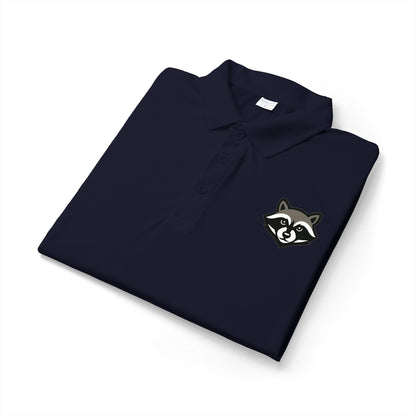Raccoon Logo Polo Shirt — Classic Embroidered Casual Workwear