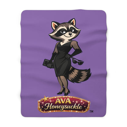 "Ava Honeysucke" - Cozy Sherpa Fleece Blanket