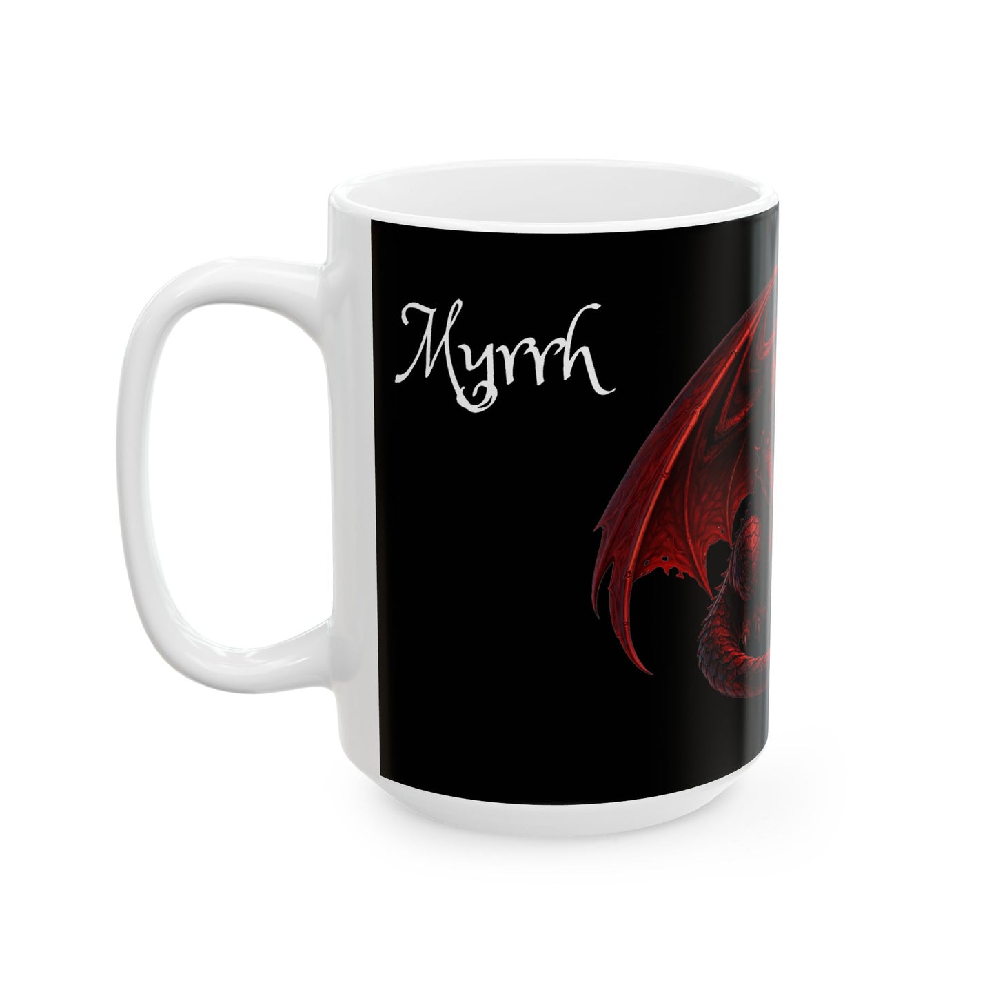 Myrrh - Red Dragon Ceramic Mug — Coffee Cup (11oz/15oz)