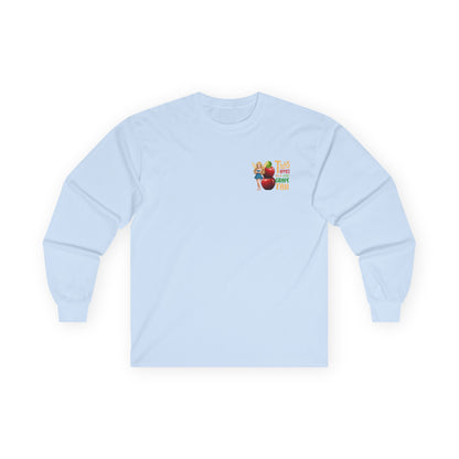 "Two Apples and a Green Grape"  -Long Sleeve Tee
