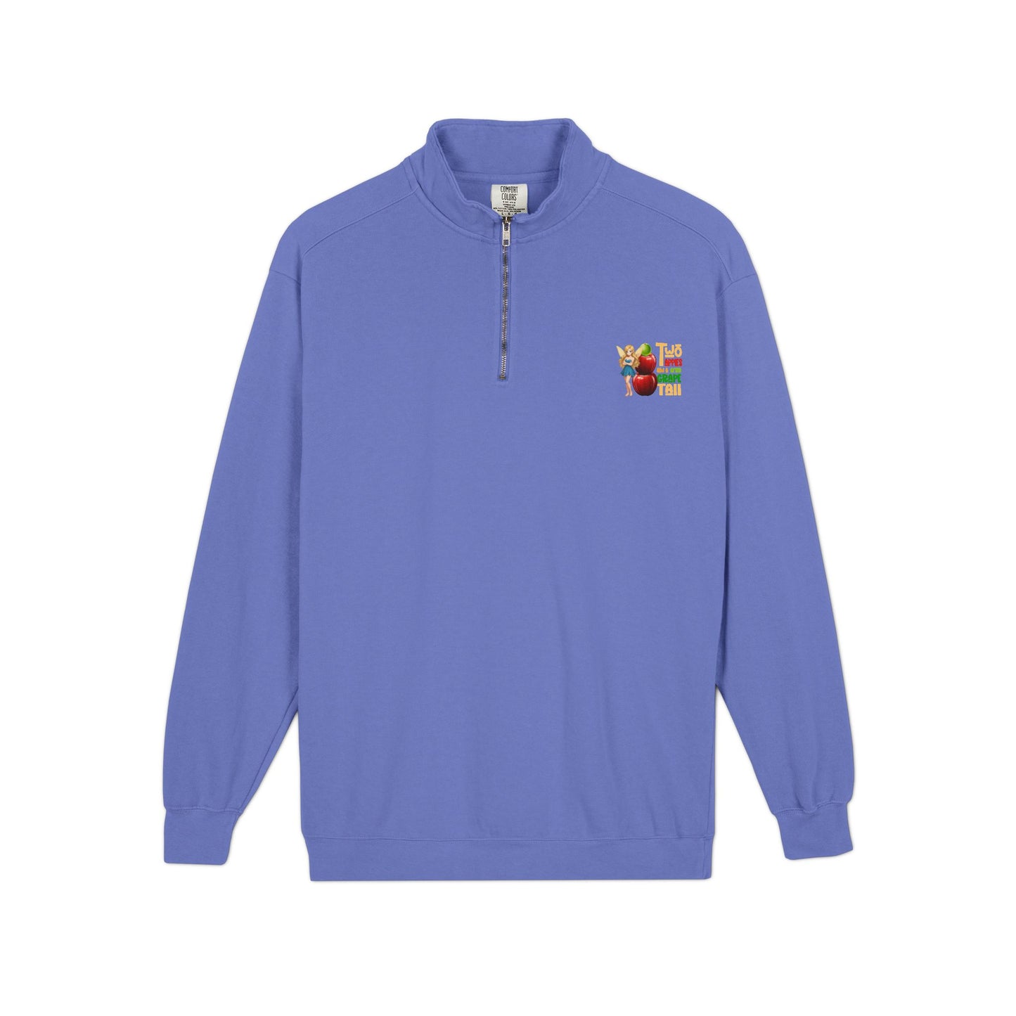 "Two Apples and a Green Grape Tall" Quarter-Zip Sweatshirt — Unisex