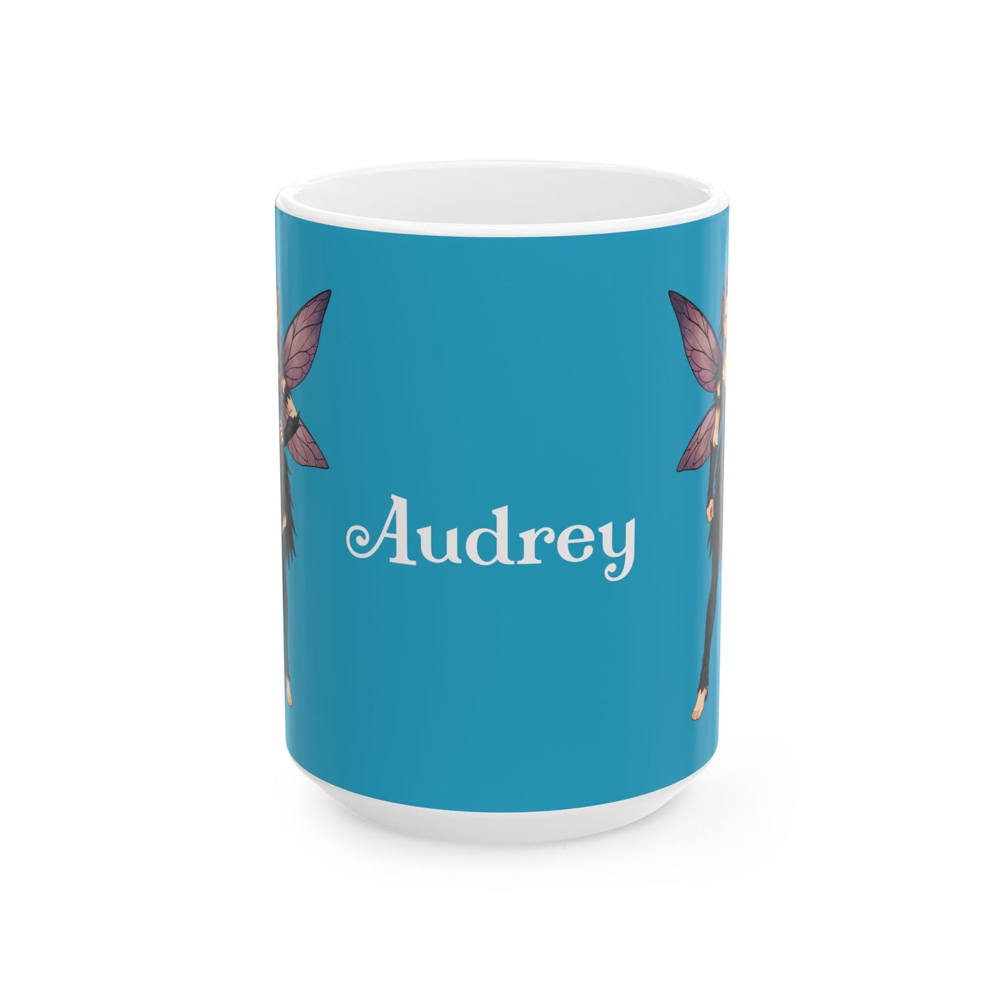 "Audrey" — Ceramic Coffee Cup (11oz & 15oz)