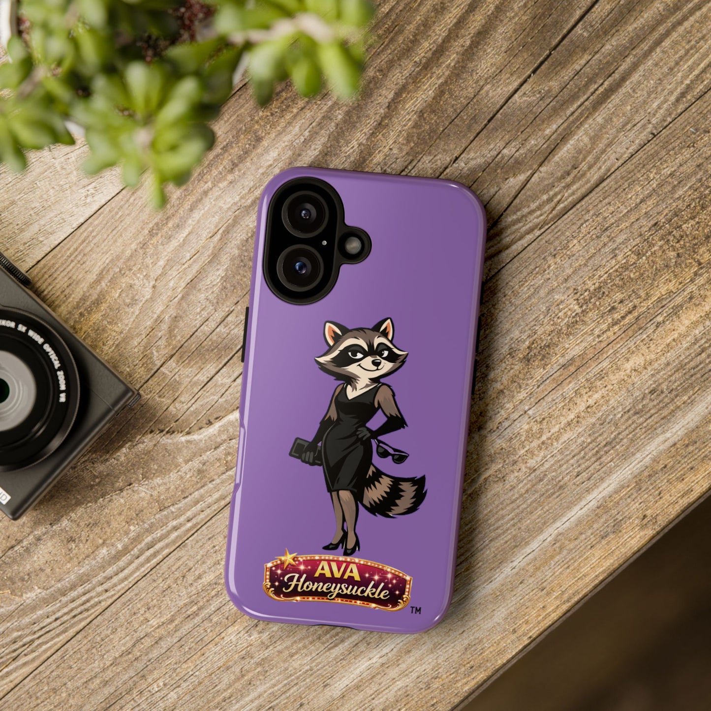"Ava Honeysuckle" - Phone Case – Purple Cute Character Protective Cover