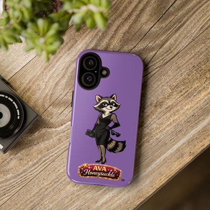 "Ava Honeysuckle" - Phone Case – Purple Cute Character Protective Cover