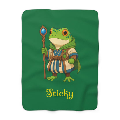 "Sticky" - Sherpa Fleece Blanket