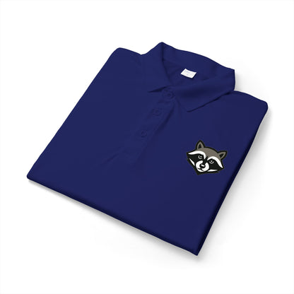 Raccoon Logo Polo Shirt — Classic Embroidered Casual Workwear