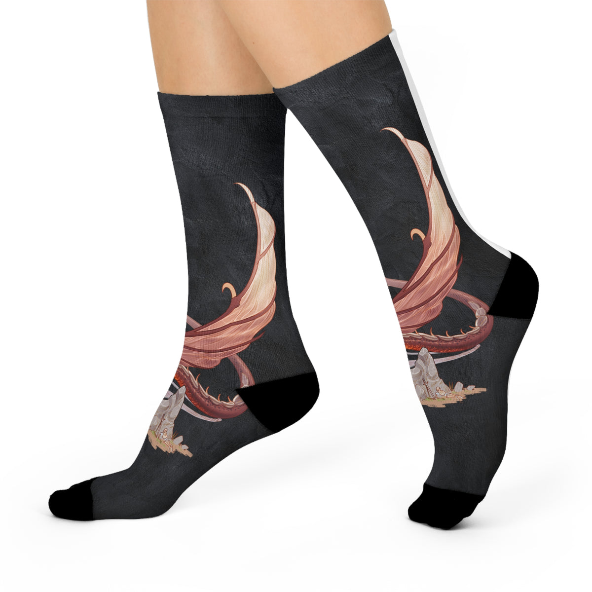 Copy of Harper Darrow Red Fantasy Crew Socks – Tales of Valla Collection