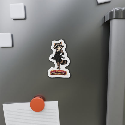 AVA HONEYSUCKLE™ Collection – Raccoon Die-Cut Refrigerator Magnet
