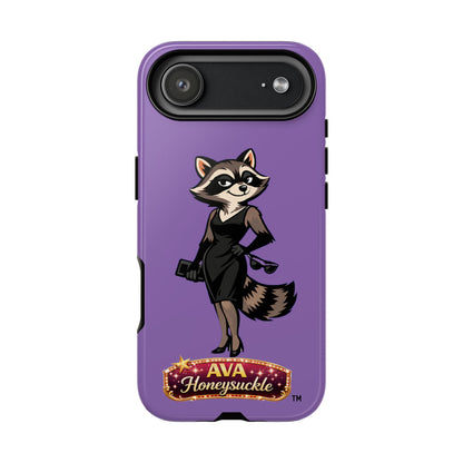 "Ava Honeysuckle" - Phone Case – Purple Cute Character Protective Cover