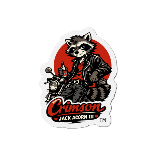 "Crimson Jack Acorn III" -  Die-Cut Magnet