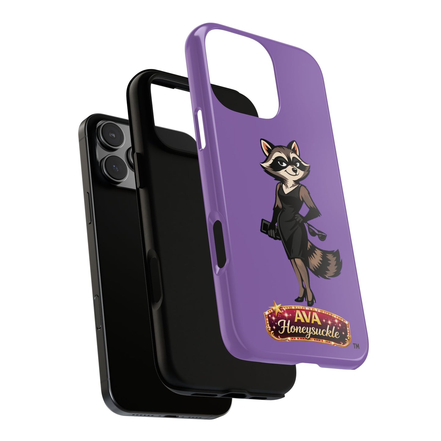 "Ava Honeysuckle" - Phone Case – Purple Cute Character Protective Cover